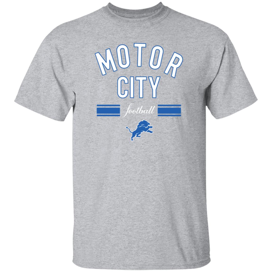 Motor City Football Shirt Dan Campbell Detroit Grey Sideline Local Performance T-Shirt Motor City Football Shirt Dan Campbell Detroit Grey Sideline Local Performance T-Shirt