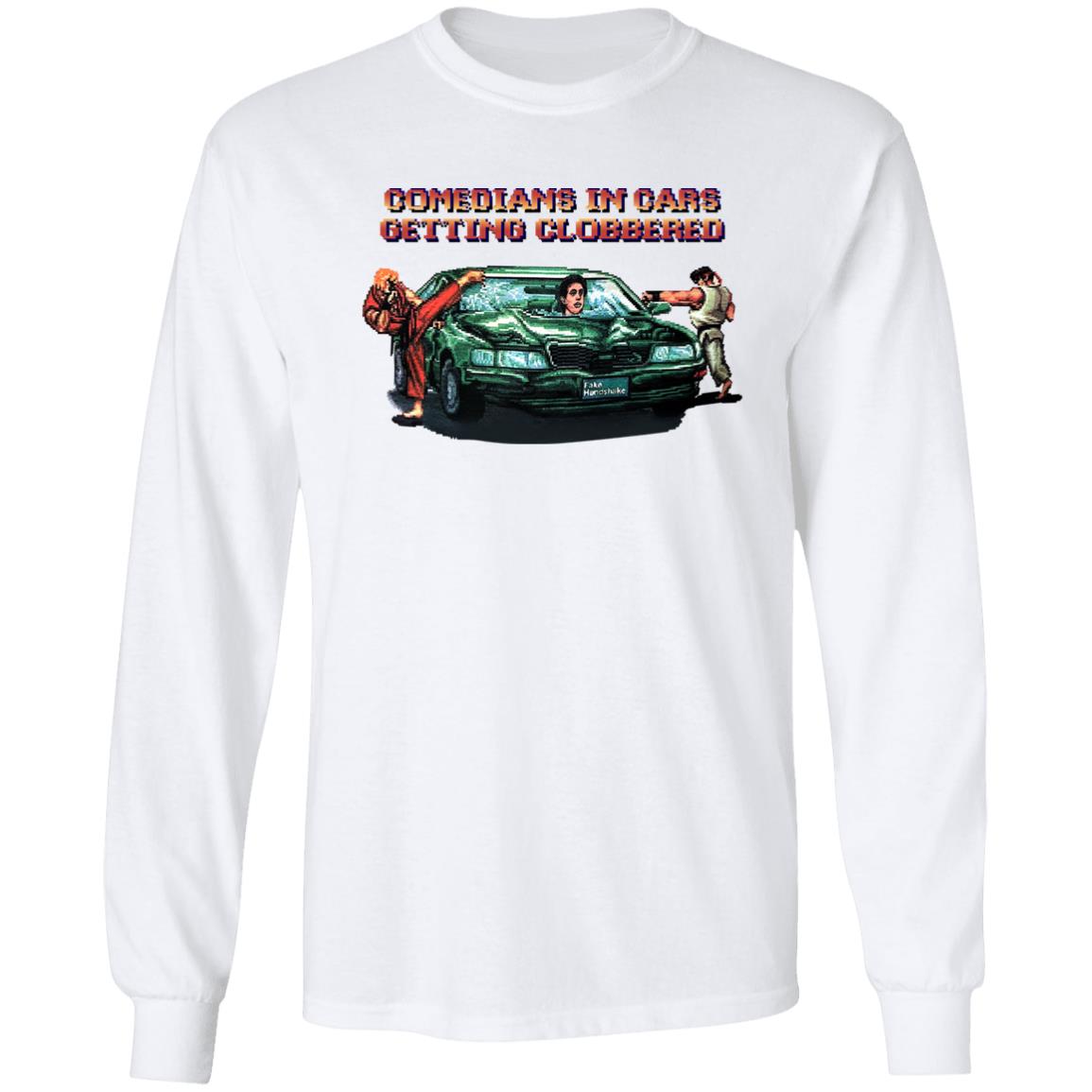 Comedians In Cars Getting Clobbered Shirt Fake Handshake Merch Clobbered Cars Shirt Comedians In Cars Getting Clobbered Shirt Fake Handshake Merch Clobbered Cars Shirt