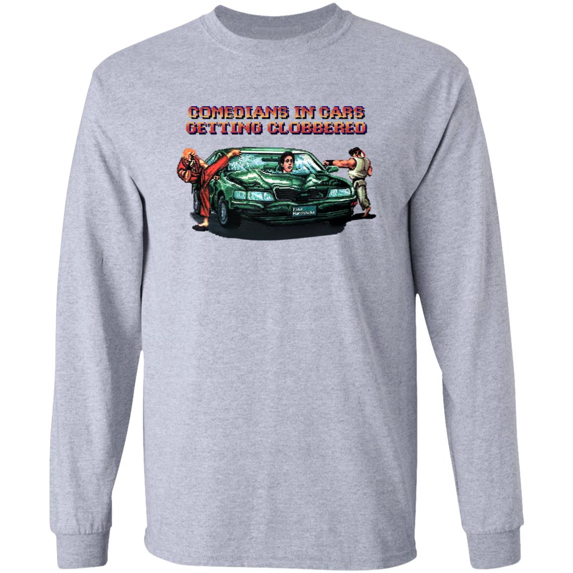 Comedians In Cars Getting Clobbered Shirt Fake Handshake Merch Clobbered Cars Shirt Comedians In Cars Getting Clobbered Shirt Fake Handshake Merch Clobbered Cars Shirt